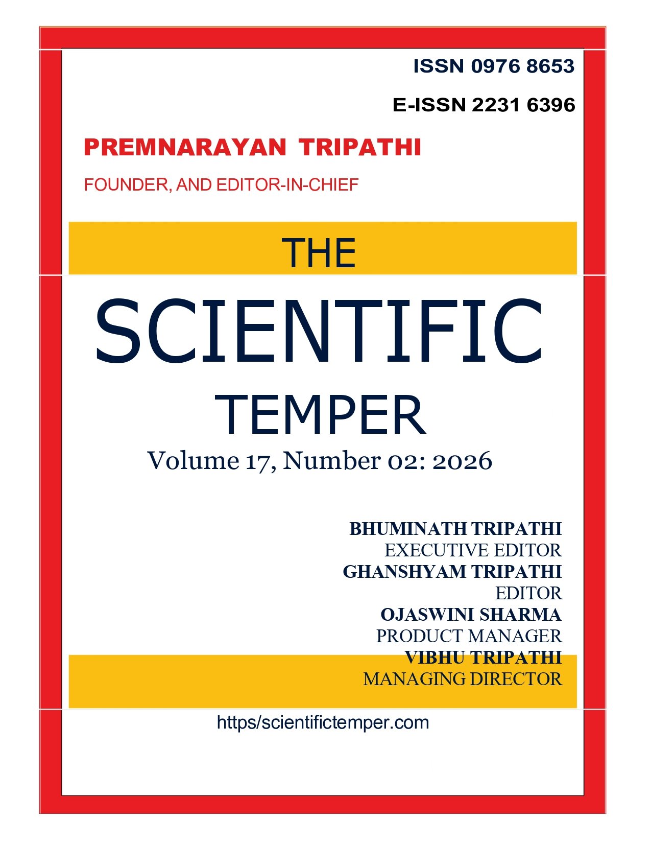 					View Vol. 17 No. 02 (2026): The Scientific Temper
				