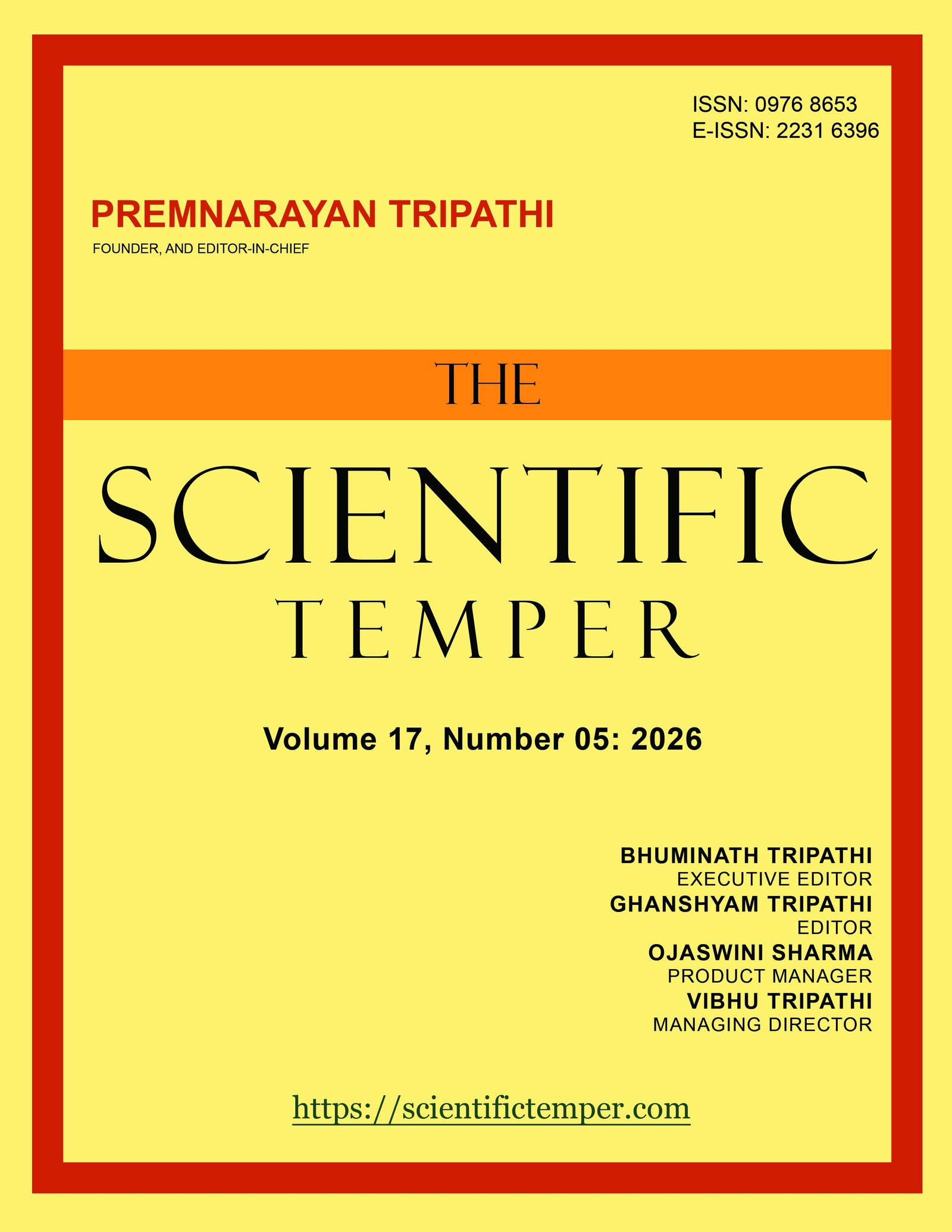 					View Vol. 17 No. 05 (2026): The Scientific Temper
				